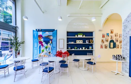 Go Greek Yogurt shop at Miami Worldcenter