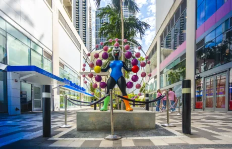 Undom Endgle (Undom Endgle and the Mound Meat Cycle), 2022 sculpture at Miami Worldcenter