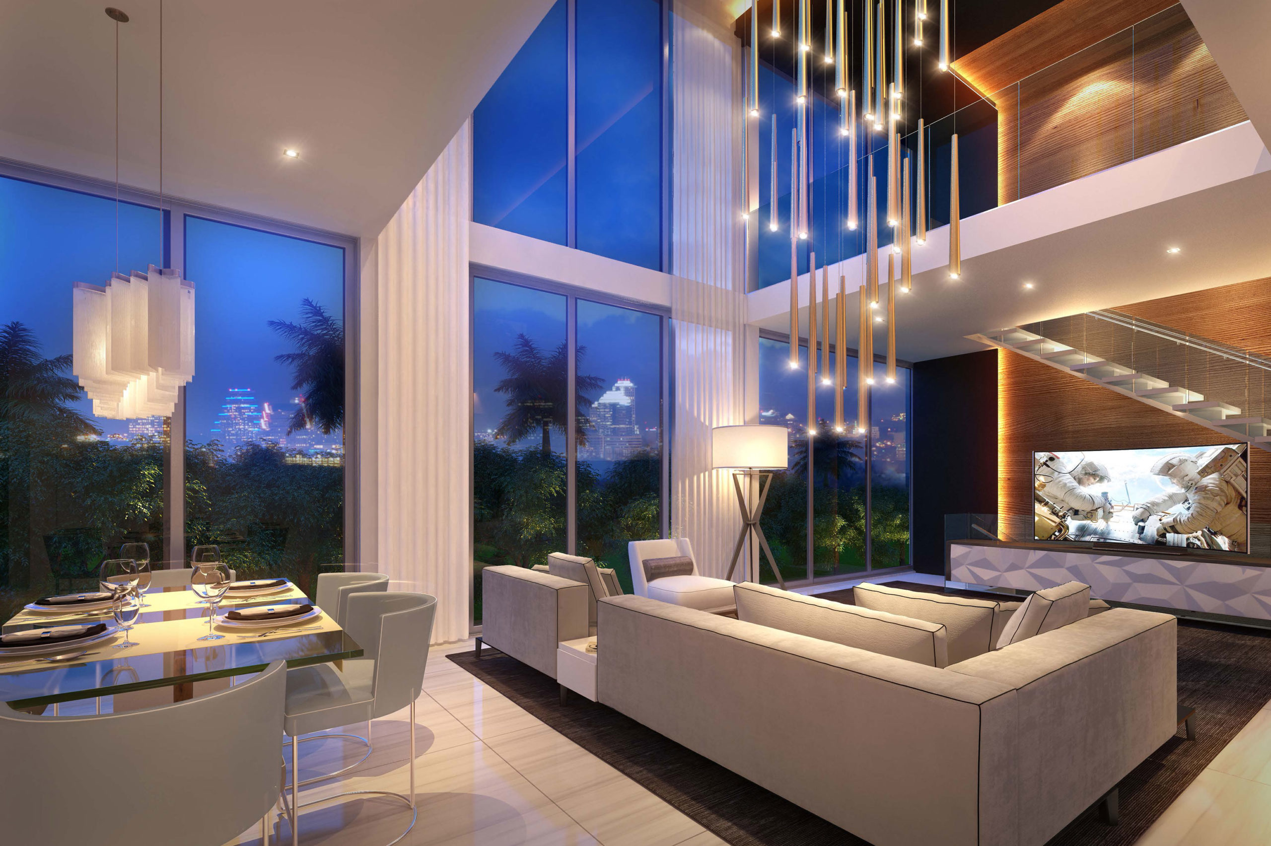 LIVE-jpg8-crop Spacious residential living room with living and dining areas and floor-to-ceiling windows