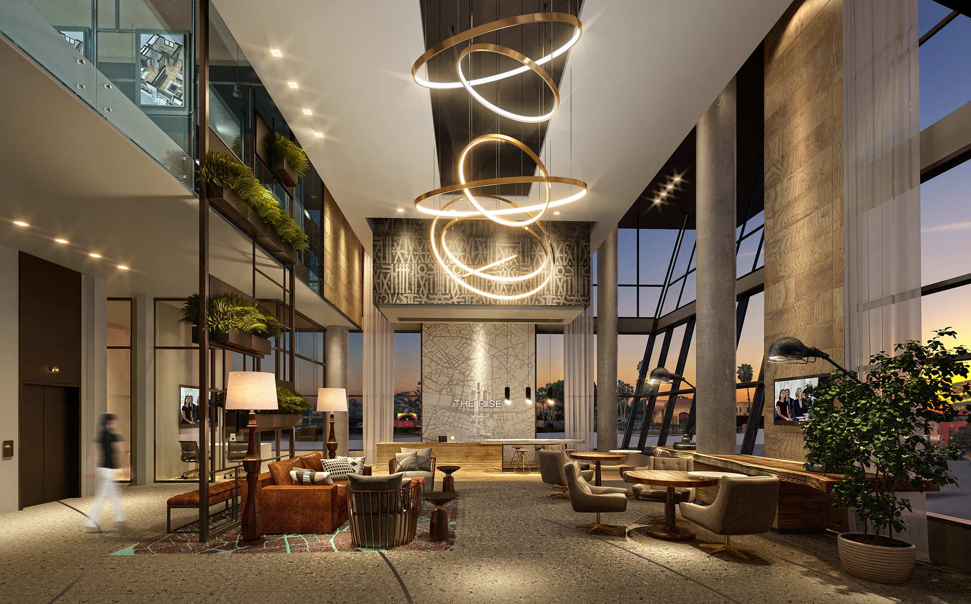 The Rise Apartments lobby