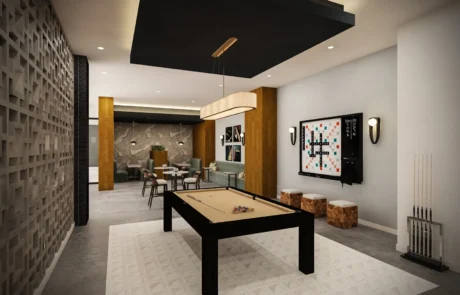 Horizon of Oakland Park Horizon of Oakland Park clubhouse game room — Rendering