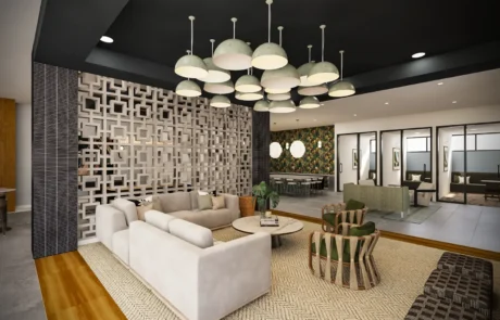 Horizon of Oakland Park Horizon of Oakland Park clubhouse lounge — Rendering