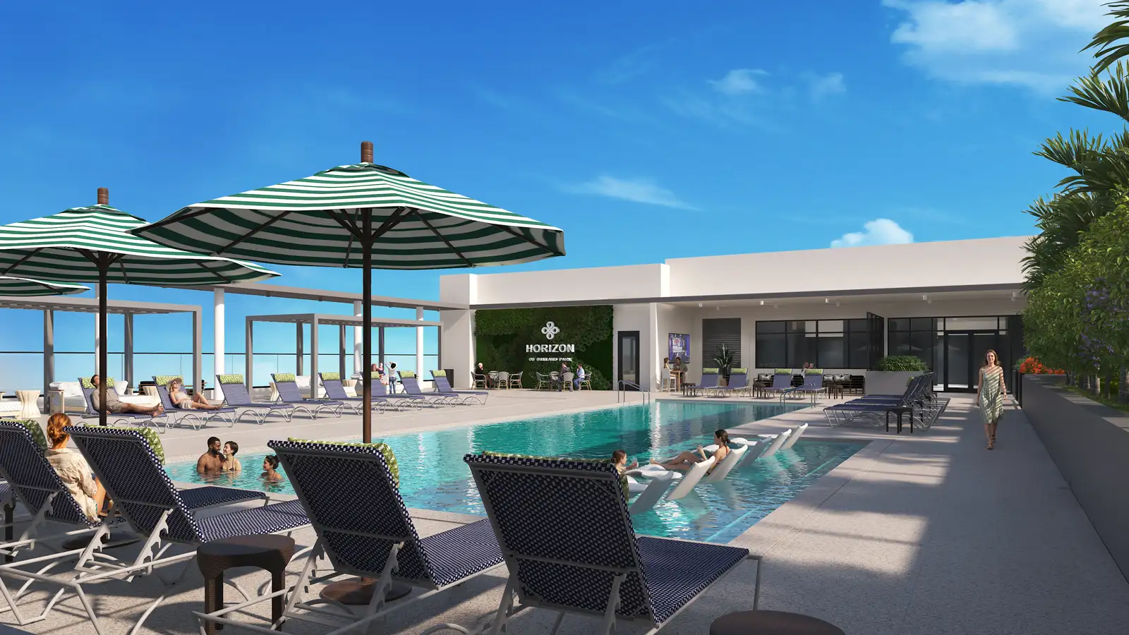 Horizon of Oakland Park Horizon of Oakland Park community pool — Rendering
