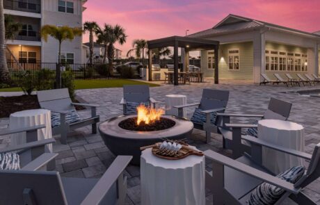 Retreat at Sunset Walk pool and outdoor fire pit