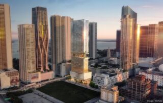 Falcone Group has proposed a hotel and condo tower at Miami Worldcenter Block C.