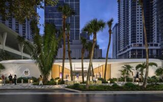 Apple Miami Worldcenter storefront artist’s rendering (Apple)