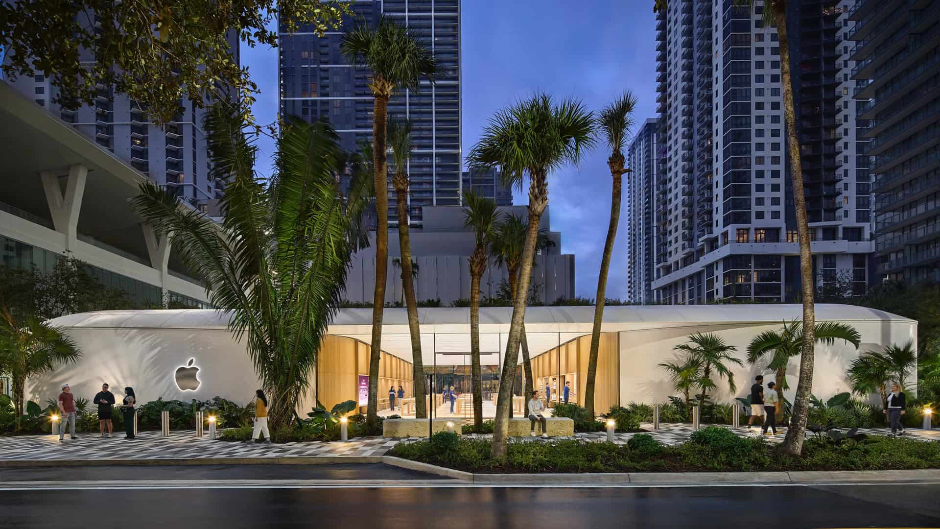 Apple Miami Worldcenter storefront artist’s rendering (Apple)