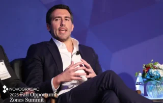 Falcone Group COO Alfonso Costa Jr. speaks at the Novogradac 2025 Opportunity Zones Summit