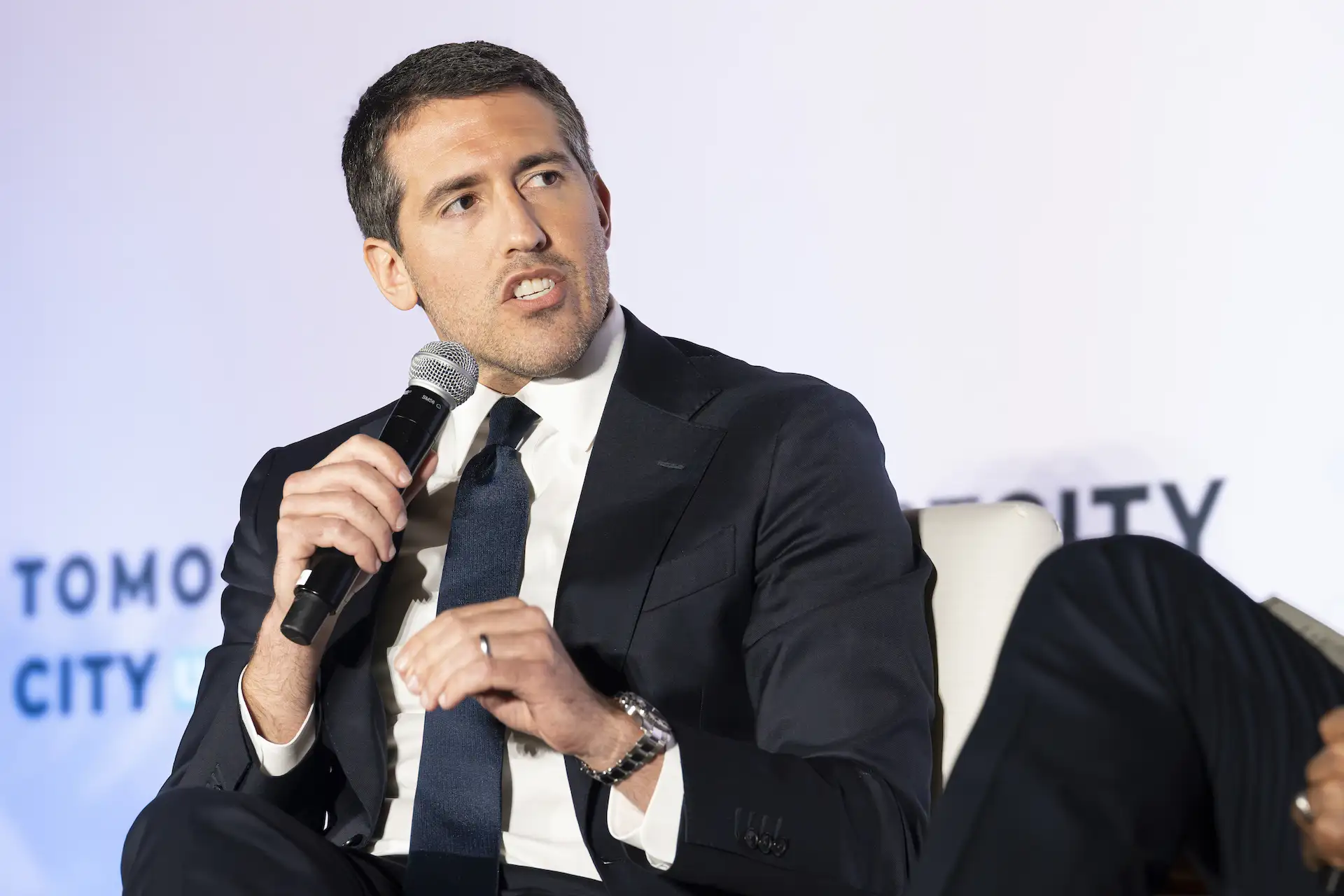 Falcone Group COO Alfonso Costa Jr. speaks at the 2026 Tomorrow City USA Conference.