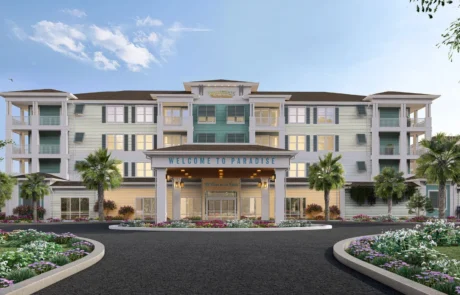 Margaritaville Vacation Residences Myrtle Beach Rendering: Margaritaville Vacation Residences Myrtle Beach entrance