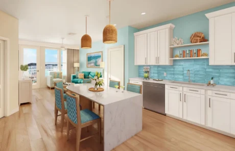Margaritaville Vacation Residences Myrtle Beach Rendering: Margaritaville Vacation Residences Myrtle Beach full kitchen